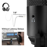Amazon Fifine USB Microphone with Headphone Monitoring 3.5mm Jack and Pluggable USB Connectivity Cable for Computer,Mac/Windows,Recording Podcast,Voice Over, Streaming Twitch/Gaming/YouTube/Discord-K670B