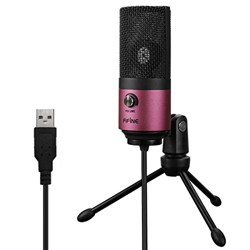 Amazon Fifine Usb Podcast Condenser Microphone Recording On Laptop, No Need Sound Card Interface and Phantom Power-K669