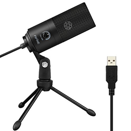 Amazon USB Microphone,FIFINE Metal Condenser Recording Microphone for Laptop MAC or Windows Cardioid Studio Recording Vocals, Voice Overs,Streaming Broadcast and YouTube Videos-K669B