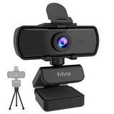 Amazon Fifine Webcam 1440P, 2K Computer Web Camera with Privacy Cover & Tripod for Laptop Desktop, Plug & Play 4MP HD USB PC Webcam with Built-in Mic for Streaming Recording Video Calling-K420