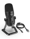 Amazon FIFINE Podcast Microphone for Computer USB Microphone with Four Pickup Patterns, Mute Button&Monitor Headphone Jack PC Mic for Zoom, Streaming, Gaming, YouTube, Voice-over, Recording, Vocal, ASMR-K690