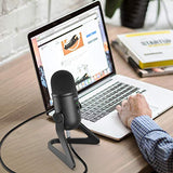 Amazon FIFINE USB Podcast Microphone for Recording Streaming on PC and Mac,Condenser Computer Gaming Mic for PS4.Headphone Output&Volume Control,Mic Gain Control,Mute Button for Vocal,YouTube.(K678)
