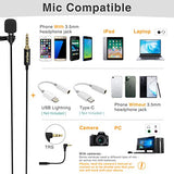 Amazon Fifine Lavalier Lapel Microphone, 3.5mm Clip On Mic for YouTube Video Recording Vlog, External Mic for iPhone iPad Android Cell Phone DSLR PC Laptop Mac Computer, Noise Reduction-C1