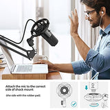 Amazon FIFINE Studio Condenser USB Microphone Computer PC Microphone Kit with Adjustable Scissor Arm Stand Shock Mount for Instruments Voice Overs Recording Podcasting YouTube Karaoke Gaming Streaming-T669