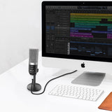 FIFINE K670/670B USB Mic with A Live Monitoring Jack for Streaming Podcasting on Mac/Windows