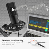 FIFINE T669 USB Microphone Bundle with Arm Stand & Shock Mount for Streaming, Podcasting on Laptop/PC